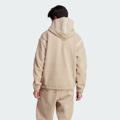 adidas Veste molleton Premium Essentials Beige Hommes Originals