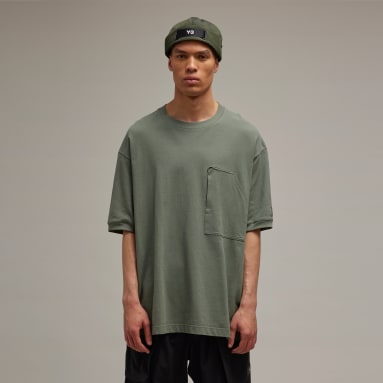 T-shirt à poche en crêpe Y-3 vert Y-3