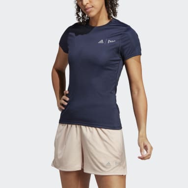T-shirt da running adidas x Parley Blu Donna Running