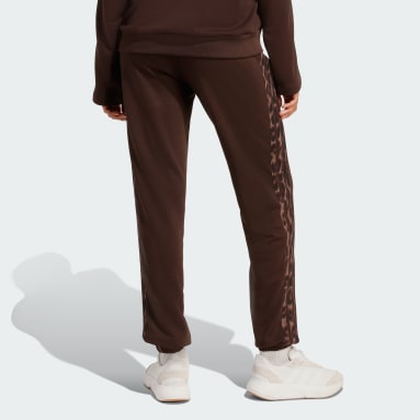 Seasonal Essentials French Terry 3-Stripes Leopar Desenli Eşofman Altı