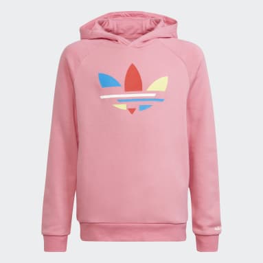 moletom infantil adidas rosa
