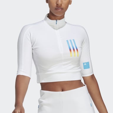 Remera Mission Victory Ajuste Ceñido Blanco Mujer Sportswear