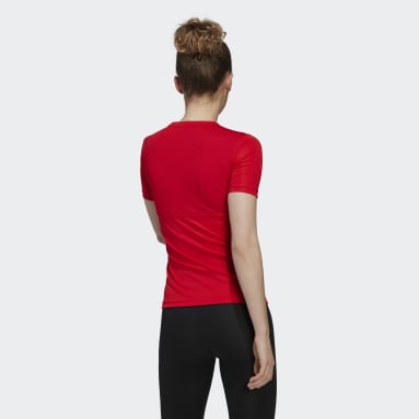 Kvinder Fitness Og Træning Rød Techfit Training T-shirt