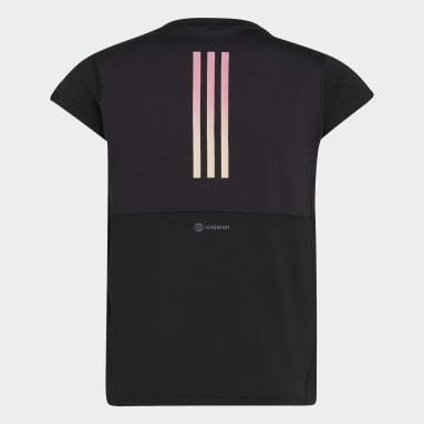 T-shirt da allenamento AEROREADY 3-Stripes Nero Ragazza Sportswear
