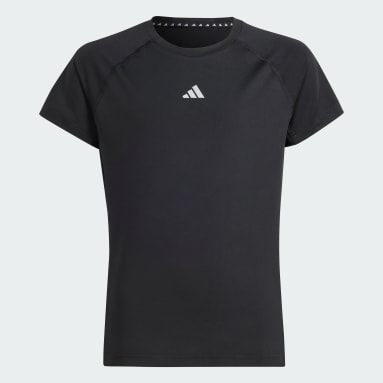 T-shirt Enfants Noir Filles Fitness Et Training