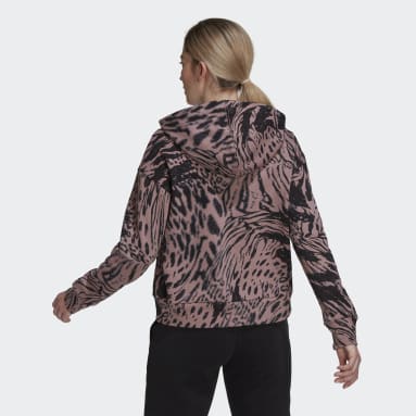 Future Icons Animal Print Hettegenser Lilla
