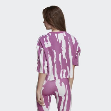 Femme Vêtements Tops T-shirts T-shirt à imprimé graphique Coton McQ en coloris Violet 