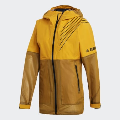 Terrex 3-Layer Zupahike Rain Jacket Żółty