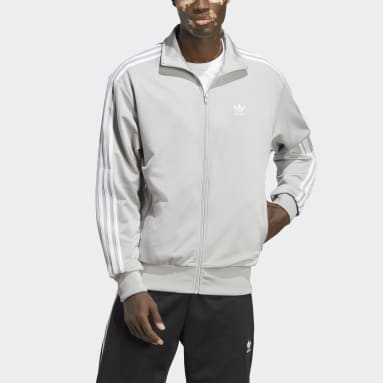 남성 Lifestyle Grey 아디컬러 클래식 파이어버드 트랙 재킷