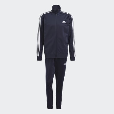Men Sportswear Blue Essentials 3-Stripes Track Suit