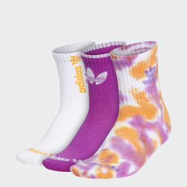 Women Originals Orange Color Wash Quarter Socks 3 Pairs