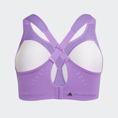 Women adidas by Stella McCartney Purple adidas by Stella McCartney TruePace High Support Sports Bra- Plus Size
