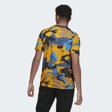 Camiseta Camo Series Allover Print Amarillo Hombre Originals