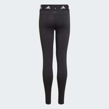 Boys Fitness Og Træning Sort AEROREADY Techfit Long leggings til børn