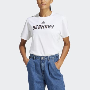 T-shirt Allemagne Coupe du Monde de la FIFA 2022™ Blanc Femmes Football