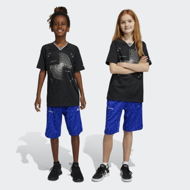 Kids Training Blue Football-Inspired Predator Shorts