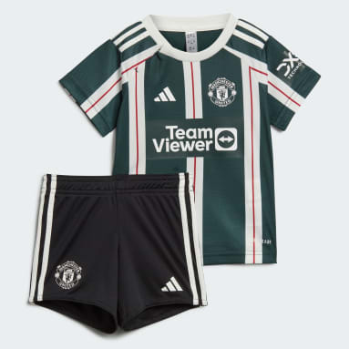 Kinder Fußball Manchester United 23/24 Auswärtsausrüstung für Kinder Grün