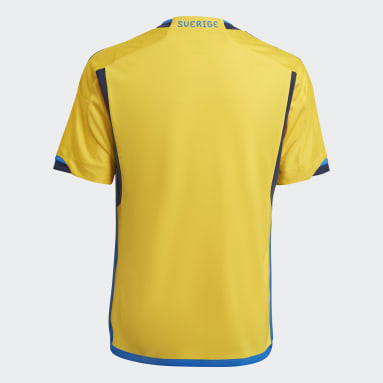 Camiseta primera equipación Suecia 22 Amarillo Niño Fútbol