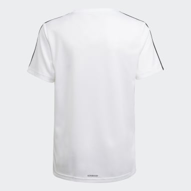 Camiseta Designed 2 Move 3 Rayas Blanco Niño Sportswear