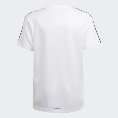 Boys Sportswear White Designed 2 Move 3-Stripes Tee