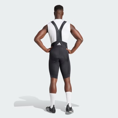 Shorts Acolchados de Ciclismo con Tirantes Negro Hombre Ciclismo