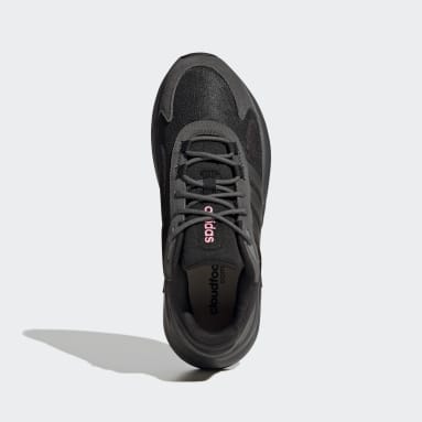 Women sportswear Black Ozelle Cloudfoam Lifestyle Running Shoes