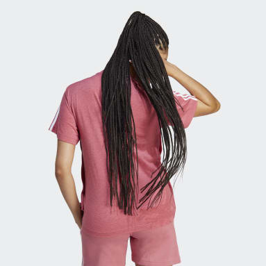 Dames Sportswear roze T-shirt (Positiekleding)