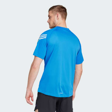 Men Training Blue Train Icons 3-Stripes Training Tee