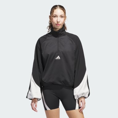 Chamarra de medio cierre frontal adidas Basketball