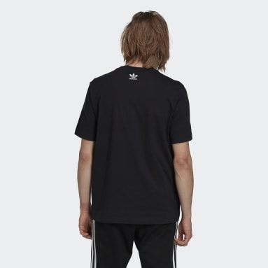 T-shirt graphique adidas Rekive Speed Trefoil Noir Hommes Originals