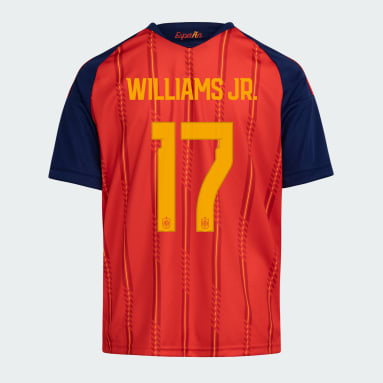 Spain 26 Home Williams Jr Kids Jersey