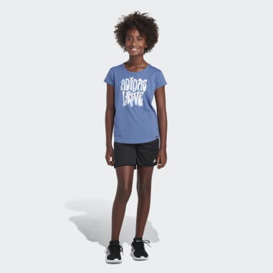 Youth Training Blue Scoop Tee