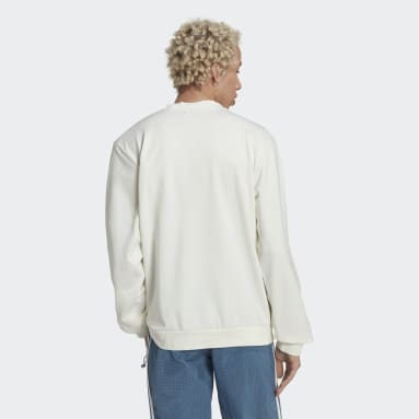 Sweat-shirt ras-du-cou hivernal adidas Adventure Blanc Hommes Originals