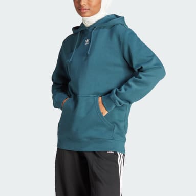 adidas adidas Z.N.E. Full-Zip Hoodie (Plus Size) - Turquoise