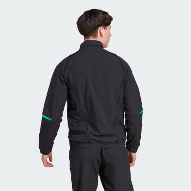 Men Football Black Manchester United Tiro 23 Presentation Track Top