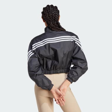 Women sportswear Black 퓨쳐 아이콘 3S 우븐 쿼터 집 재킷