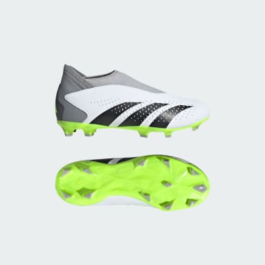 Botas de Futebol Sem Atacadores Predator Accuracy.3 – Piso firme Branco Criança Futebol