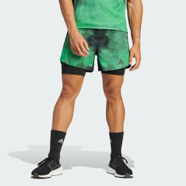 Calções 2-em-1 para Running Berlin Preto Homem Running