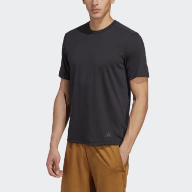 Polo de Entrenamiento Yoga Base Negro Hombre Studio