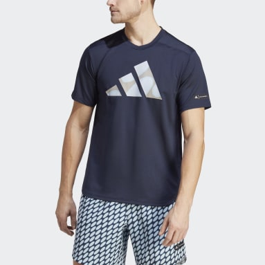 adidas x Marimekko Designed for Training T-skjorte Blå