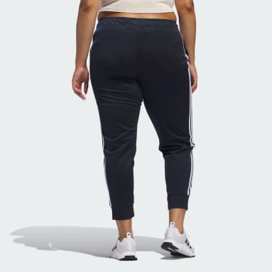 Women's Sportswear Blue Essentials Warm-Up Slim Tapered 3-Stripes Track Pants (Plus Size)