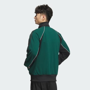 Byd3s ルーズフィット ジャカードニット トラックトップ（ジェンダーニュートラル）