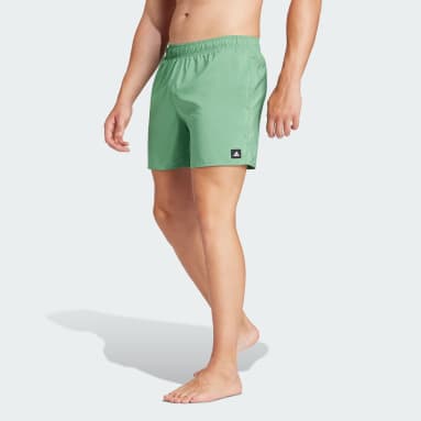 Short de bain uni CLX coupe courte vert Hommes Sportswear