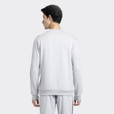 Men Training Grey 3 STRIPES FREELIFT SWEATSHIRT