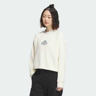 เสื้อสเวตเตอร์คอกลมผ้าริบแจ็คการ์ด