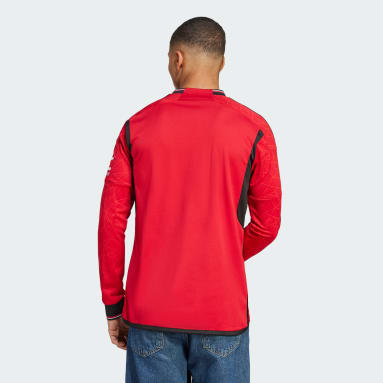 Camisola Principal de Manga Comprida 23/24 do Manchester United Vermelho Homem Futebol
