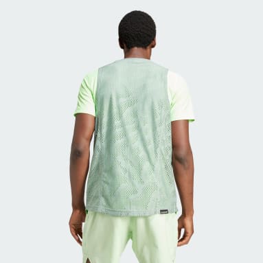 Men Tennis Green Tennis Pro Layering T-Shirt