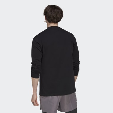 Playera Manga Larga Negro Hombre Sportswear
