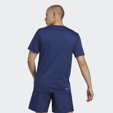 Men Gym & Training Blue Train Essentials Comfort Training Tee