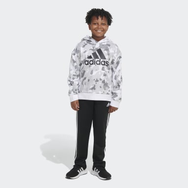 Youth Training White Camo Allover Print Pullover Hoodie (Extended Size)